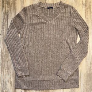 Women’s Sampeel Ribbed V-Neck Sweater - Sz Small - GUC
